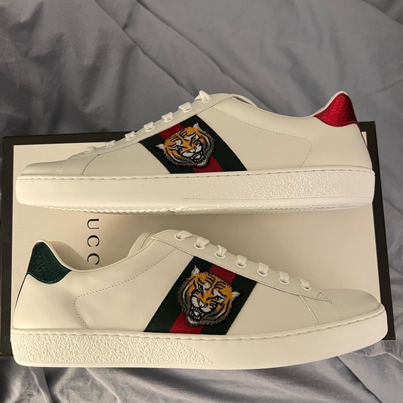 Gucci New Ace GRG Tiger Sneaker - UK 10 - Picture 5 of 12